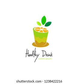 Healthy Drink Logo Vector