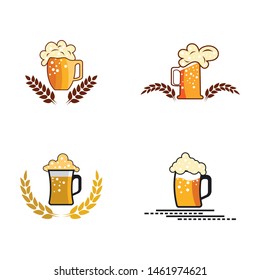 Healthy drink logo vector icon illustration design