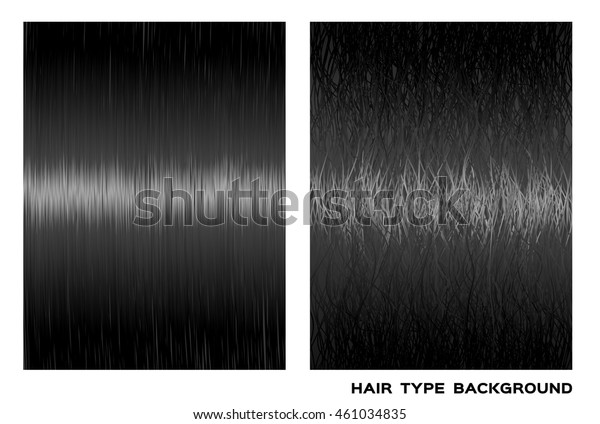 Healthy Dry Damaged Hair Vector Graphic Stock Vector Royalty Free