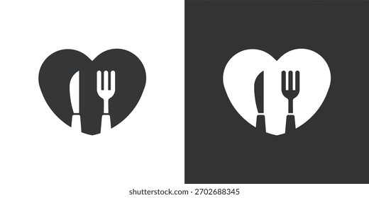 Icono de elección de alimentación saludable. Icono de la serie de glifos sólidos