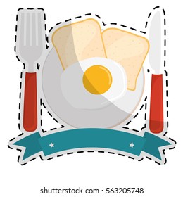 healthy eating emblem image vector illustration design 