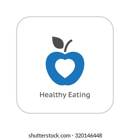 Healthy Eating Icon. Flat Design. Isolated Illustration.