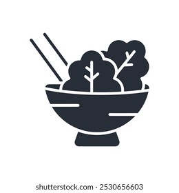 healthy eating icon. vector.Editable stroke.linear style sign for use web design,logo.Symbol illustration.