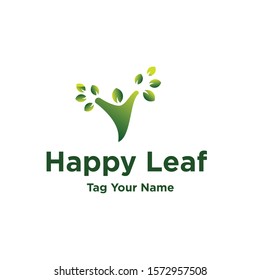 Healthy Eco Leaf Logo Full Color