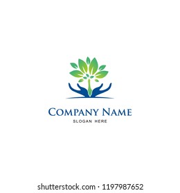 healthy elegant logo and vector logo