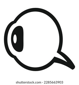 Healthy eye icon simple vector. Doctor clinic. Glasses exam