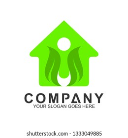 healthy family house logo, family care, health and caring, clinic and pharmacy icon, family nutrition, hospital and wellness symbol