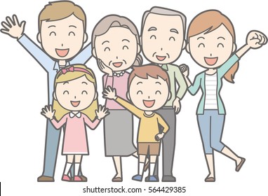 Healthy family No.02 (family of 6)(3 generations)