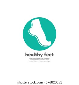 Healthy feet logo template