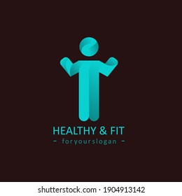 Healthy And Fit Logo Design Vector