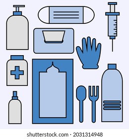 Healthy Flat Vector. Illustration For Medicine. Icon Simple For Book Illustration.