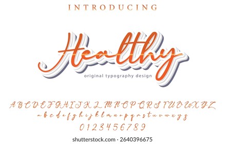Healthy Font – Stylish Script Typeface with Bold Modern Brush Lettering