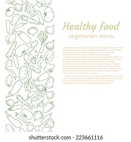 healthy food. background for vegetarian menu