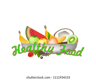 Healthy food banner