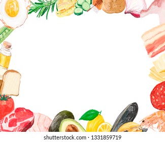 Healthy food banners set.Fresh fruit and vegetable.Vector illustration with vegetable and fruit, ollection farm product for restaurant menu, market label.