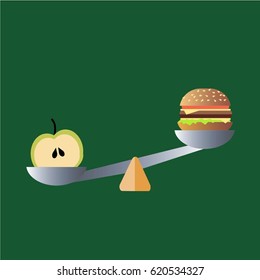 Healthy food. Choice of food. 