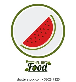 Healthy food concept with  organic products design, vector illustration eps 10