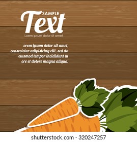 Healthy food concept with  organic products design, vector illustration eps 10