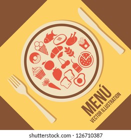 healthy food concept, vintage style. vector illustration healthy food concept, vintage style. vector illustration