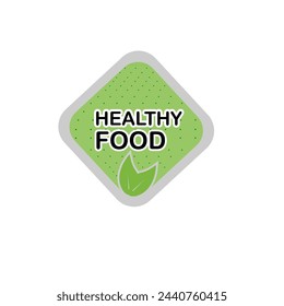 Healthy food concept, vintage style, autumn leaves - vector illustration