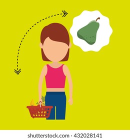 healthy food  design 