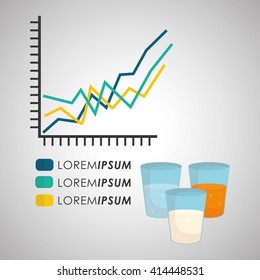 healthy  food design. infographic icon. menu concept 