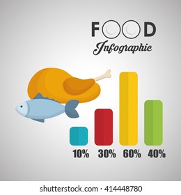 healthy  food design. infographic icon. menu concept 