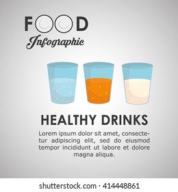 healthy  food design. infographic icon. menu concept 