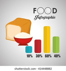 healthy  food design. infographic icon. menu concept 