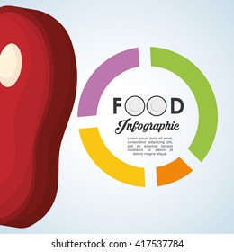 healthy  food design. infographic icon. menu concept 
