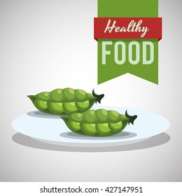 Healthy food design. organic food. flat illustration