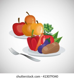 Healthy food design. organic food. natural product