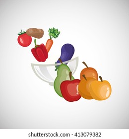 Healthy food design. organic food. natural product
