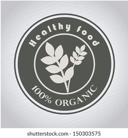 healthy food design over gray background vector illustration 