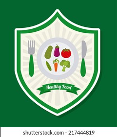 healthy food design , vector illustration