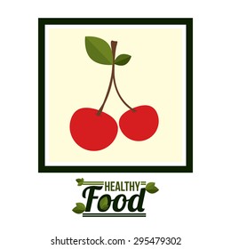 Healthy food digital design, vector illustration eps 10