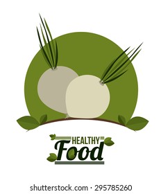 Healthy food digital design, vector illustration eps 10