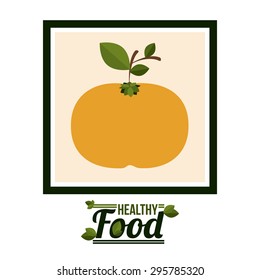 Healthy food digital design, vector illustration eps 10