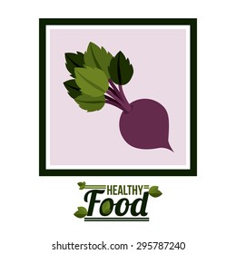 Healthy food digital design, vector illustration eps 10