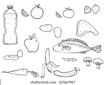 1000 Healthy Food Drawing Stock Images Photos Vectors