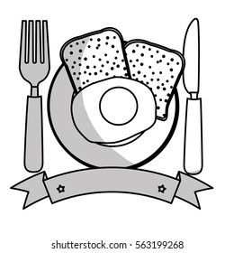 healthy food emblem image vector illustration design 