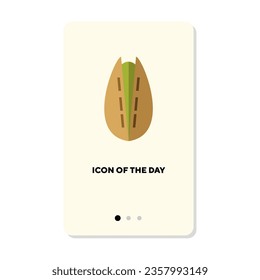 Healthy food flat vector icon. Bean, nut, pistachio isolated vector sign. Food and lunch concept. Vector illustration symbol elements for web design and apps