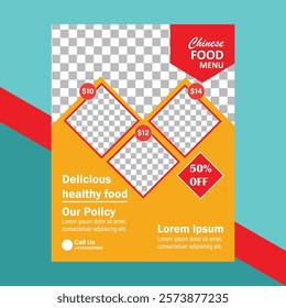 Healthy Food Flyer template Design