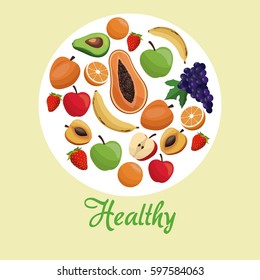 healthy food fruit concept