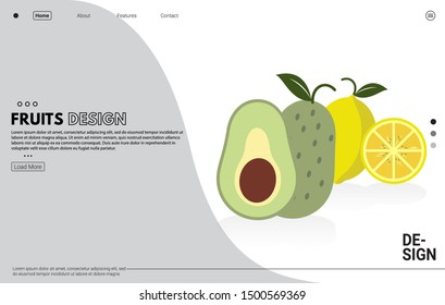 Healthy food fruit flat vector illustration concept,can be used for landing page, ui, web, app intro card, editorial, flyer, poster, and banner. Healthy food flat vector concept couple.