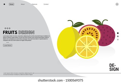 Healthy food fruit flat vector illustration concept,can be used for landing page, ui, web, app intro card, editorial, flyer, poster, and banner. Healthy food flat vector concept couple.