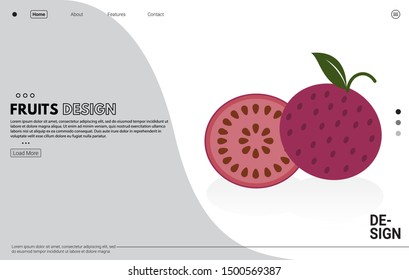 Healthy food fruit flat vector illustration concept,can be used for landing page, ui, web, app intro card, editorial, flyer, poster, and banner. Healthy food flat vector concept couple.