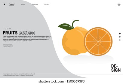Healthy food fruit flat vector illustration concept,can be used for landing page, ui, web, app intro card, editorial, flyer, poster, and banner. Healthy food flat vector concept couple.