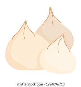 healthy food garlic fresh flat icon style vector illustration