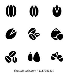 
Healthy Food Glyph Icons Set 
